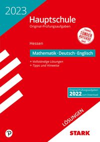 Bild vom Artikel STARK Lösungen zu Original-Prüfungen Hauptschule 2023 - Mathematik, Deutsch, Englisch - Hessen vom Autor 