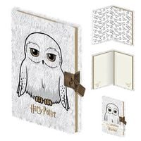 Produktbild: Harry Potter (Hedwig) abschlie&szlig;bares A5-Pl&uuml;sch-Notizbuch