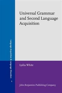 Produktbild: Universal Grammar and Second Language Acquisition