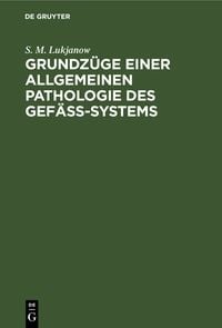 Produktbild: Grundz&uuml;ge einer allgemeinen Pathologie des Gef&auml;ss-Systems