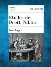 Produktbild: Etudes de Droit Public, Volume I