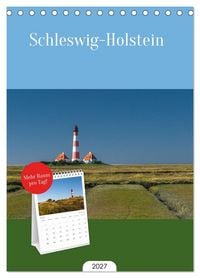 Produktbild: Tischplaner 2027 - Schleswig-Holstein (A5 Tischkalender zum Aufstellen) CALVENDO