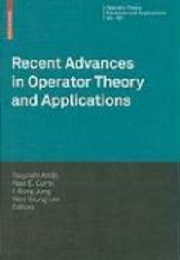 Produktbild: Recent Advances in Operator Theory and Applications