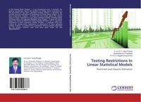 Produktbild: Testing Restrictions In Linear Statistical Models