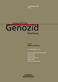 Produktbild: Zeitschrift f&uuml;r Genozidforschung. 16. Jg. 2018, Heft 1