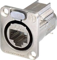 Produktbild: Neutrik NE8FDX-Y6 RJ45 Datensteckverbinder etherCON D Serie NE8FDX-Y6 Buchse, gerade Pole: 8P8C Nickel 1 St.