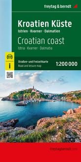 Bild vom Artikel Kroatien Küste, Straßen- und Freizeitkarte 1:200.000, freytag & berndt vom Autor 