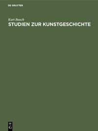 Produktbild: Studien zur Kunstgeschichte