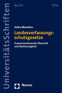 Produktbild: Landesverfassungsschutzgesetze