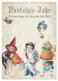 Produktbild: Nostalgie-Jahr, Motive aus alten Poesiealben (Wandkalender 2026 DIN A2 hoch), CALVENDO Monatskalender