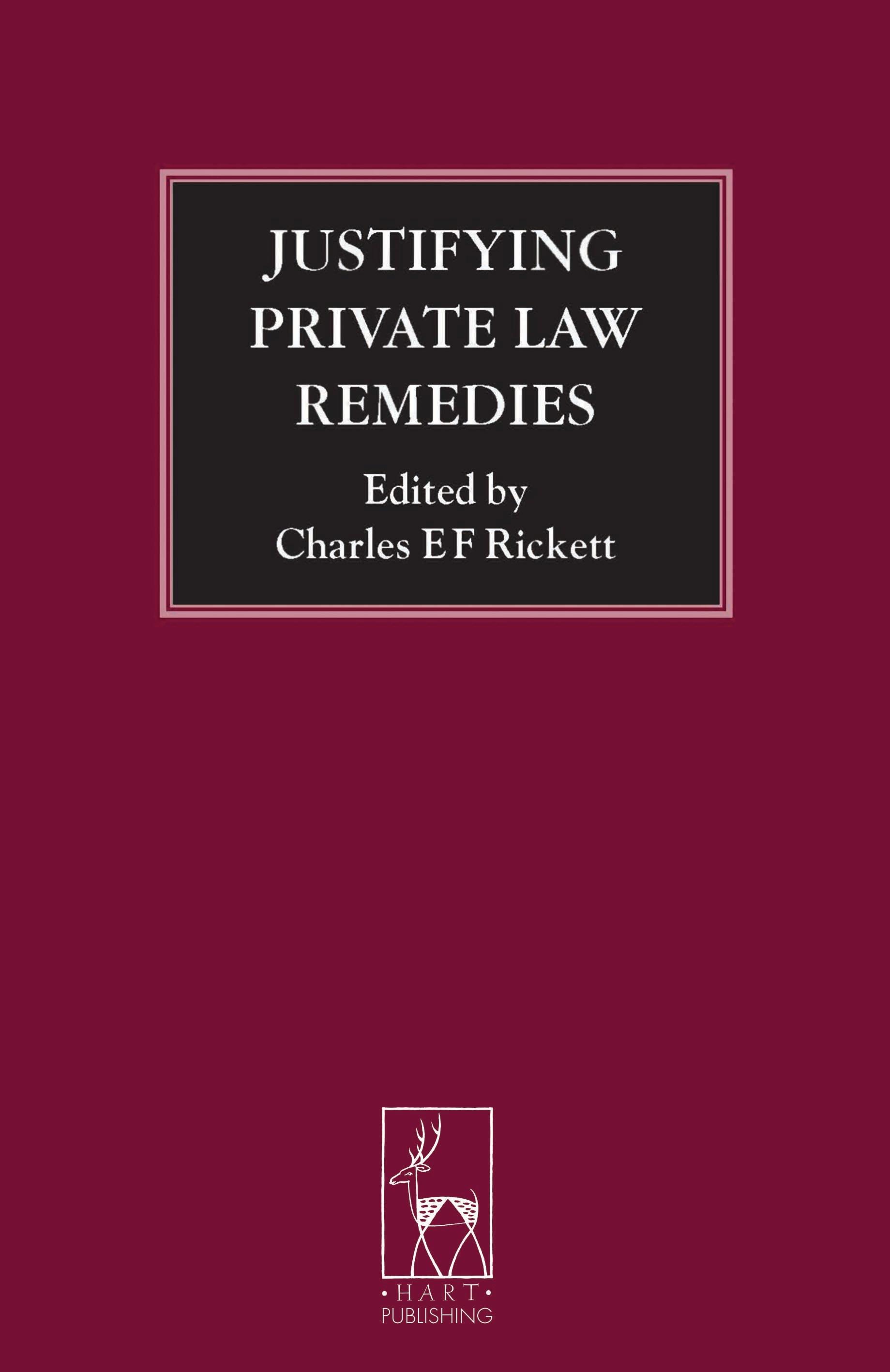 Produktbild: Justifying Private Law Remedies