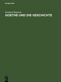 Produktbild: Goethe und die Geschichte