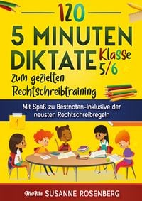 Produktbild: 120 5-Minuten-Diktate Klasse 5/6 zum gezielten Rechtschreibtraining