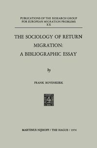 Produktbild: The Sociology of Return Migration: A Bibliographic Essay