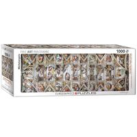 Bild vom Artikel Eurographics 6010-0960 - Panorama Puzzle, The Sistine Chapel Ceiling, Decke der Sixtinischen Kapelle, Vatikanstadt, 1000 Teile vom Autor Michelangelo