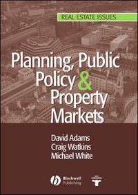 Produktbild: Planning, Public Policy and Property Markets