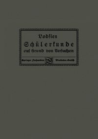 Produktbild: Sch&uuml;lerkunde auf Grund von Versuchen