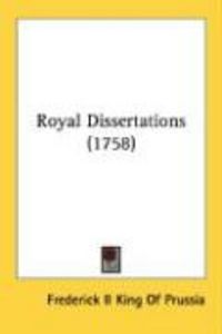 Produktbild: Royal Dissertations (1758)