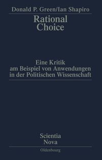 Bild vom Artikel Rational Choice vom Autor Donald P. Green