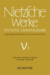 Produktbild: Morgenr&ouml;the. Nachgelassene Fragmente Anfang 1880 - Fr&uuml;hjahr 1881