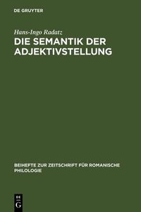 Produktbild: Die Semantik der Adjektivstellung