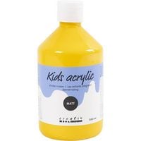 Produktbild: Creativ Company Acrylfarbe Matt, Gelb, 500 ml/ 1 Fl.