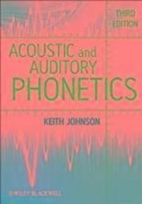 Produktbild: Acoustic and Auditory Phonetics