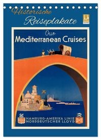 Produktbild: Historische Reiseplakate (Tischkalender 2026 DIN A5 hoch), CALVENDO Monatskalender