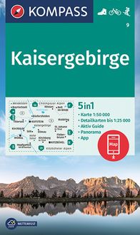Bild vom Artikel KOMPASS Wanderkarte 9 Kaisergebirge 1:50.000 vom Autor Kompass-Karten GmbH