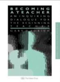 Produktbild: Borich, G: Becoming a Teacher
