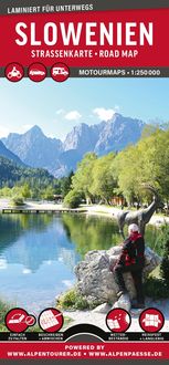 Produktbild: MoTourMaps Slowenien (Julische Alpen &bull; Karawanken) Auto- und Motorradkarte 1:250.000