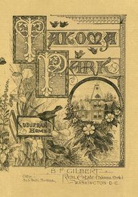 Produktbild: BF Gilbert 1886 Takoma Park Brochure