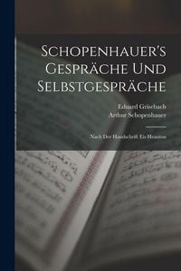 Produktbild: Schopenhauer's Gespr&auml;che Und Selbstgespr&auml;che