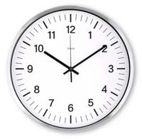 Produktbild: Hama 00185877 Funk Wanduhr 35cm x 350mm x 350mm x 35mm Silber