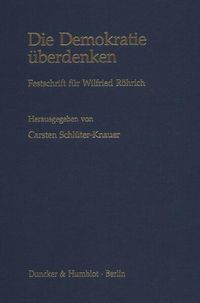 Produktbild: Die Demokratie &uuml;berdenken.