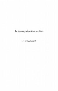 Produktbild: Le tatouage dans tous ses etats - a corps, desaccord