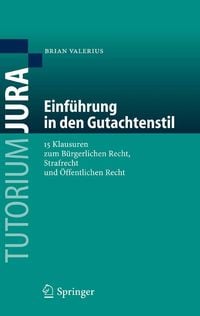 Produktbild: Einf&uuml;hrung in den Gutachtenstil