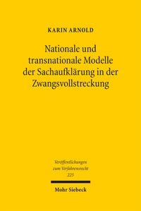 Produktbild: Nationale und transnationale Modelle der Sachaufkl&auml;rung in der Zwangsvollstreckung