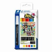 Produktbild: STAEDTLER Mars Lumocolor Schreib- und Zeichbedarf Lumocolor paint marker Acryl-Marker m. Rundspitze, 6er Set
