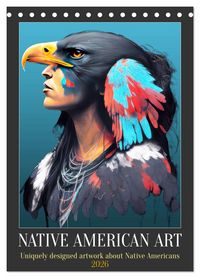 Produktbild: Native American Art (Desk Calendar 2026 DIN A5 portrait), CALVENDO 12 Month DeskCalendar