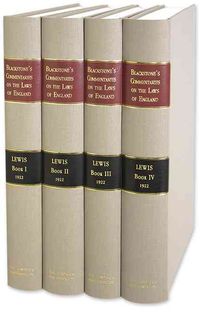Produktbild: Commentaries on the Laws of England in Four Books, with Notes Selected from the Editions of Archibold, Christian, Cole, Ridge, Chitty, Stewart, Kerr,