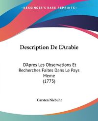 Produktbild: Description De L'Arabie