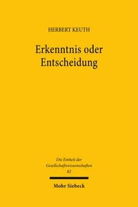 Produktbild: Erkenntnis oder Entscheidung