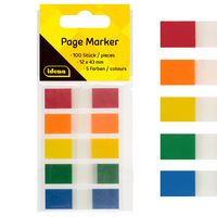Produktbild: Idena Page Marker Strips 5 Farben 12x43mm 100 St&uuml;ck