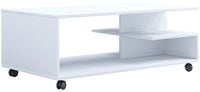 Produktbild: Holz Sofatisch Couchtisch Rollen rollbar Stango XL