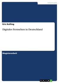 Produktbild: Digitales Fernsehen in Deutschland
