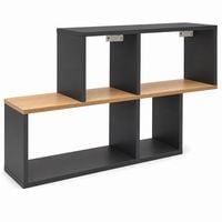 Produktbild: Wandregal 5 F&auml;cher H&auml;ngeregal 100 x 53 cm Lusas