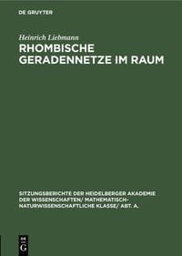 Produktbild: Rhombische Geradennetze im Raum