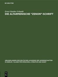 Produktbild: Die Altarmenische "Zenon"-Schrift