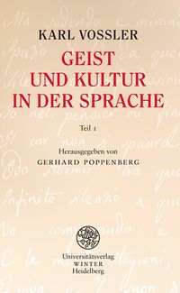 Produktbild: Geist und Kultur in der Sprache / Teil 1 (Seite 1 bis 118 im Originalmanuskript)